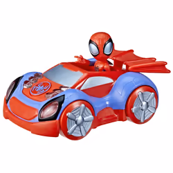 Marvel Spidey and His Amazing Friends Glow Tech Web Crawler, Racing vehicle, 3 yr(s), AA, Blue, Red, Silver