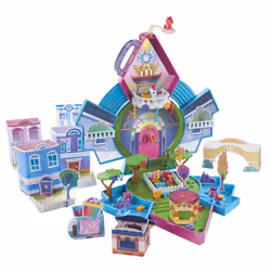 My Little Pony Mini World Magic Epic Mini Crystal Brighthouse Toy - Playset with 5 Collectible Figures, Kids Ages 5+, Buildin ...