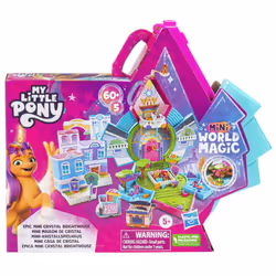 My Little Pony Mini World Magic Epic Mini Crystal Brighthouse Toy - Playset with 5 Collectible Figures, Kids Ages 5+