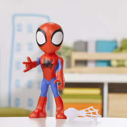 Spidey and His Amazing Friends Hasbro Marvel Supersized Spidey 9-inch Action Figure, Preschool Super Hero Toy for Kids Ages 3 and Up