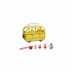Peppa's Adventures Beach Campervan, Preschool Toy, 10 Pieces, Working Wheels, 3 Years and Above, Multicolored (F3632FF2)