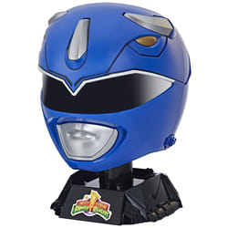 Power Rangers Lightning Collection Mighty Morphin Blue Ranger Premium Collector Helmet Full-Scale for Display, Roleplay, Cosplay