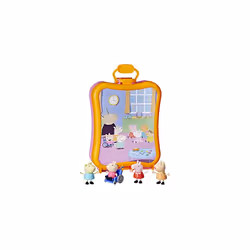 F3779FF2 Peppa's Club Friends Case Preschool Toy, Includes 4 Figures, Features Handle for On-The-Go Fun, for Ages 3 and Up, M ...