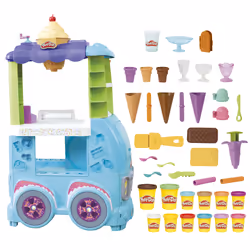 Play-Doh Kitchen Creations Ultimate Ice Cream Truck, 3 yr(s), Batteries required, Multicolour, 27 pc(s)