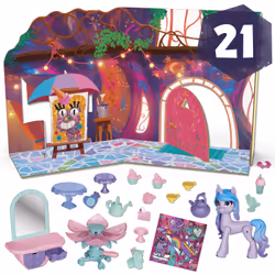 My Little Pony Make Your Mark Toy Unicorn Tea Party Izzy Moonbow - Hoof to Heart Pony with 20 Accessories for Kids 3+, Cafe,  ...