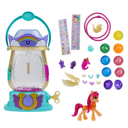 My Little Pony : A New Generation Movie Sparkle Reveal Lantern Sunny Starscout - Light Up Toy with 25 Pieces, Surprises