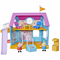 Peppa Pig Peppa’s Club Peppa’s Kids-Only Clubhouse Preschool Toy; Sound Effects; 2 Figures, 7 Accessories; Ages 3 and Up, Cit ...