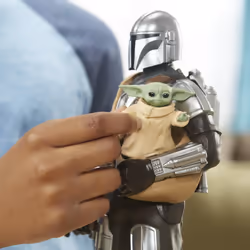 Star Wars The Mandalorian Galactic Action & Grogu Interactive Electronic 12-Inch-Scale Figures, Toys Kids Ages 4 and Up
