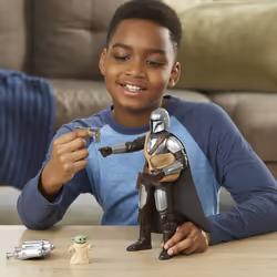 Star Wars The Mandalorian Galactic Action & Grogu Interactive Electronic 12-Inch-Scale Figures, Toys Kids Ages 4 and Up