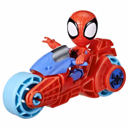 Marvel Spidey and His Amazing Friends, Spidey Action Figure & Toy Motorcycle, Kids 3 and Up