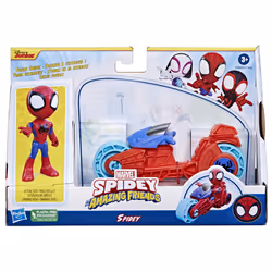 Marvel Spidey and His Amazing Friends, Spidey Action Figure & Toy Motorcycle, Kids 3 and Up - Additional view 4