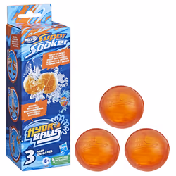 Nerf Super Soaker Hydro Balls 3-Pack, Reusable Water-Filled Balls