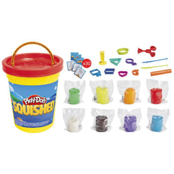 Play-Doh Squished Creative Challenge Set with 4 Activities for Kids 5 Years and Up  30 Challenge Cards  Mega Can with 8 Modeling Compound Colors