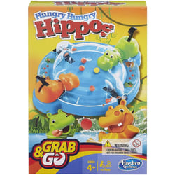 Hasbro Gaming Elefun and Friends Hungry Hippos Grab/Go Game