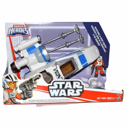 Disney Playskool Heroes Toy - Star Wars Galactic Heroes - Poe's X-Wing Fighter with Figure