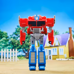 Transformers EarthSpark Spin Changer Optimus Prime with Robby Malto Figure