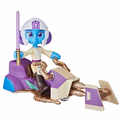 Star Wars Lys Solay Figure & Speeder Bike, Toys, Preschool Toys (4"-Scale), Vehicle, Young Jedi Adventures, 3 yr(s), Plastic, ...