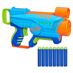 Nerf Elite Jr. Elite Jr Explorer Easy-Play Toy Blaster, Easy Hold & Load & Blast, 8 Elite Darts, For 6 Year Old Boys & Girls