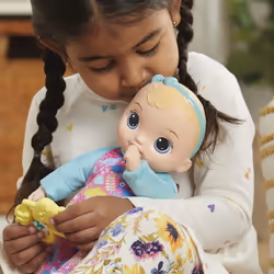 Baby Alive Soft n Cute Doll  Blonde Hair  11-Inch First Baby Dolls  Washable Soft Toys for Toddlers  for Kids  18 Months+