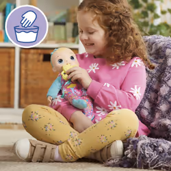 Baby Alive Soft n Cute Doll  Blonde Hair  11-Inch First Baby Dolls  Washable Soft Toys for Toddlers  for Kids  18 Months+