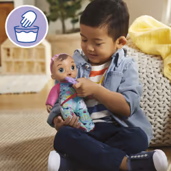 Baby Alive Soft n Cute Doll  Brown Hair  11-Inch First Baby Dolls  Washable Soft Toys for Toddlers  for Kids  18 Months+