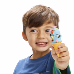 Play-Doh Peppa's Ice Cream Playset with Ice Cream Van, Peppa and George Figures, and 5 Pots