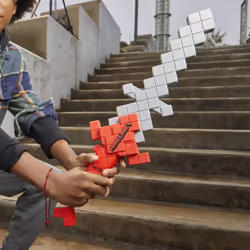 Minecraft Heartstealer Sword, 4 Nerf Elite Foam Darts, Foam Blade, Dart Blaster