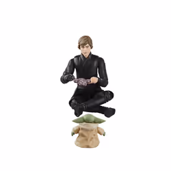 Star Wars The Vintage Collection Luke Skywalker & Grogu, : The Book of Boba Fett 3.75-Inch Collectible Action Figures 2-Pack, Ages 4 and Up