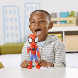 Marvel Spidey and His Amazing Friends Supersized Spidey Action Figure, Preschool Superhero Toy for Kids Ages 3 and Up