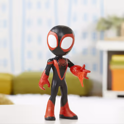 Marvel Spidey and His Amazing Friends Supersized Miles Morales: Spider-Man Action Figure, Preschool Toy for Age 3 and Up - Additional view 5