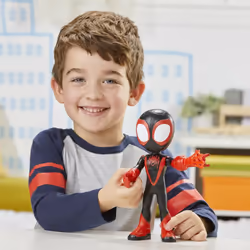Marvel Spidey and His Amazing Friends Supersized Miles Morales: Spider-Man Action Figure, Preschool Toy for Age 3 and Up - Additional view 7