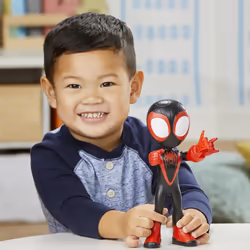 Marvel Spidey and His Amazing Friends Supersized Miles Morales: Spider-Man Action Figure, Preschool Toy for Age 3 and Up - Additional view 8