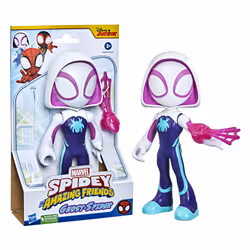 Marvel Spidey and His Amazing Friends Supersized Ghost-Spider Action Figure, Preschool Super Hero Toy, Kids Ages 3 and Up