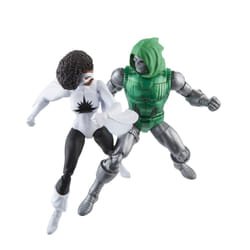 Marvel Avengers Hasbro Marvel Legends Series Captain Marvel vs. Doctor Doom, Avengers 60th Anniversary Collectible 6 Inch Action Figures, 6 Accessories