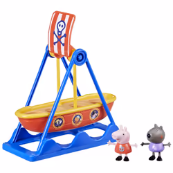 Hasbro Toys Peppa's Pirate Ride Playset with 2 Peppa Pig Figures, Preschool Toys