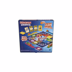 Monopoly Chance Board Game, Fast-Paced Monopoly Family Game for 2-4 Players, 20 Min. Average