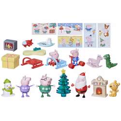 Peppa Pig Advent Calendar with 24 Surprise Toys and Stickers Including