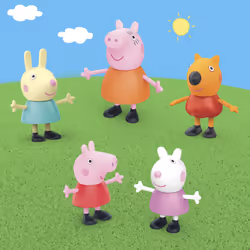 Peppa Pig Peppa's Little Vehicle Playset for Girls and Boys  Includes Helicopter  Camper  and Car  and 5 Figures Set  Preschool Toys  Ages 3+ (Amazon