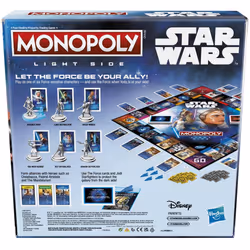 Monopoly: Star Wars Light Side Edition Board, Star Wars Jedi Game for 2-6 Players, Games for Children, Family Games