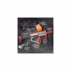 Pro Gelfire Mythic Blaster, 1,600 Gelfire Rounds, Hopper, Rechargeable Battery, Eyewear