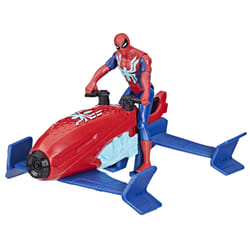 Marvel Spider-Man Epic Hero Series Web Splashers Spider-Man Hydro Jet Blast, 4-Inch Action Figure and Vehicle Playset, Super Hero Toys for Kids 4 and Up