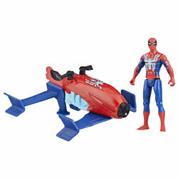 Marvel Spider-Man Epic Hero Series Web Splashers Spider-Man Hydro Jet Blast, 4-Inch Action Figure and Vehicle Playset, Super Hero Toys for Kids 4 and Up