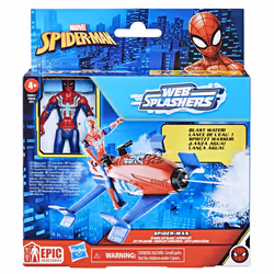 Marvel Spider-Man Epic Hero Series Web Splashers Spider-Man Hydro Jet Blast, 4-Inch Action Figure and Vehicle Playset, Super Hero Toys for Kids 4 and Up - Additional view 4