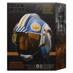 Star Wars The Black Series Carson Teva Premium Electronic Helmet with Advanced LED and Sound Effects, Ages 14 and Up