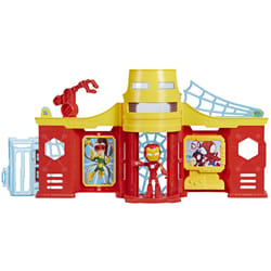Marvel Spidey and His Amazing Friends Stark Tower Playset, Includes 4-Inch Iron Man Action Figure, Super Hero Toys for Kids 3 and Up