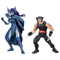 Marvel Legends Series Wolverine and Psylocke, 50th Anniversary Comics Collectible 6-Inch Action Figure 2-Pack