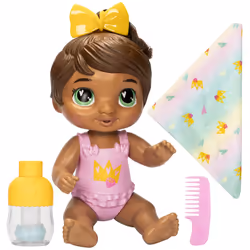 Baby Alive Shampoo Snuggle Sophia Sparkle Brown Hair 11 Inch Water Baby Doll Playset  Toys for 3 Year Old Girls & Boys & Up