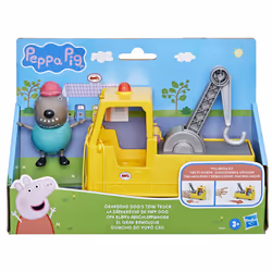 Peppa Pig Granddad Dog's Tow Truck Construction Vehicle and Figure Set, Preschool Toys for Boys and Girls 3 Years and Up