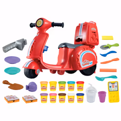 Play-Doh Pizza Delivery Scooter Playset, Kids Arts and Crafts, 3 yr(s), 2 wheel(s), Multicolour