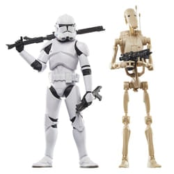 STAR WARS The Black Series Phase II Clone Trooper & Battle Droid  The Clone Wars Troop Building Collectible 6 Inch Action Figure 2-Pack